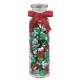 Custom Logo Glass Hydration Jar - Hershey's Holiday Kisses (16 Oz.)