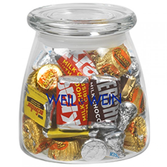 Custom Logo GVibe Glass Jar - Hershey's Everyday Mix (27 Oz.)