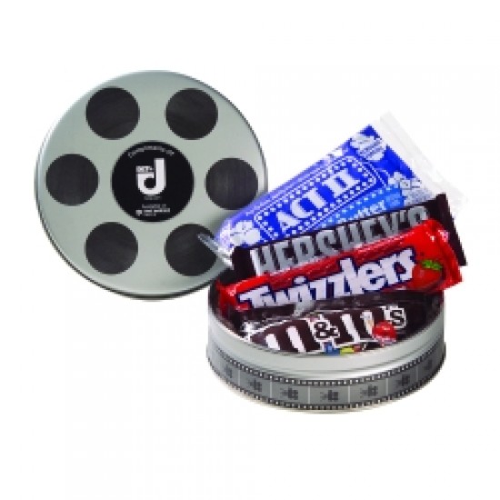 Custom Logo Small Film Reel Tin - Movie Pack