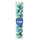 Custom Logo Large Tubes with Clear Cap - Chocolate Earth Balls
