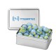 Custom Logo Small Rectangle Tin - Chocolate Earth Balls Custom Logo Small Rectangle Tin - Chocolate Earth Balls