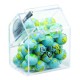 Custom Logo Bin with Scoop - Chocolate Earth Balls Custom Logo Bin with Scoop - Chocolate Earth Balls