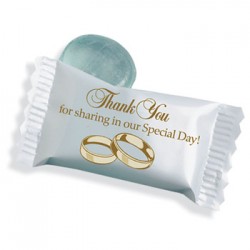 Custom Logo Clear Mint with Echinacea w/Stock Wedding Wrapper Custom Logo Clear Mint with Echinacea w/Stock Wedding Wrapper