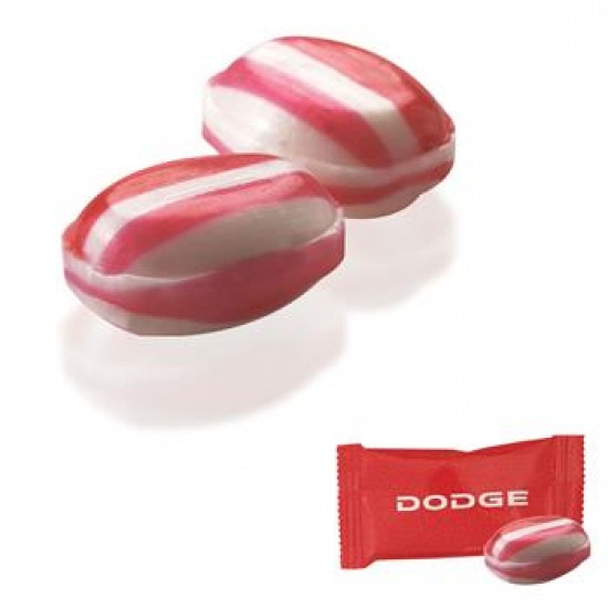 Custom Logo Individually Wrapped Red Striped Peppermint MegaMints