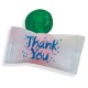 Custom Logo 5 Flavor Crystal Fruit Candy w/ Stock Merci Thank You Wrapper