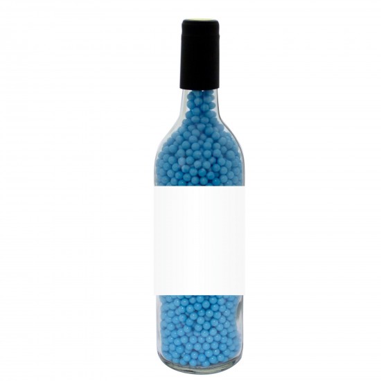 Custom Logo Candy Filled Glass Wine Bottle With Signature Peppermints