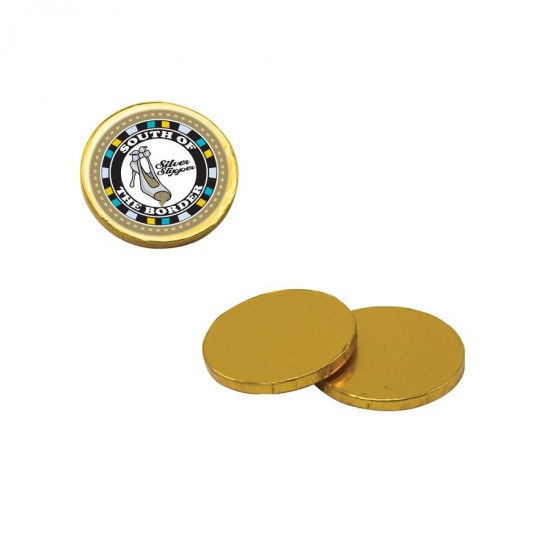 Custom Logo Chocolate Coins with Gold Wrapper