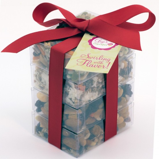 Custom Logo Stack Present Container with Treats